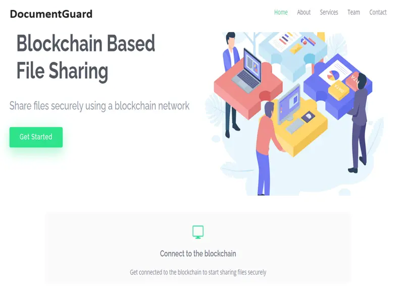 DocumentGuard website preview image